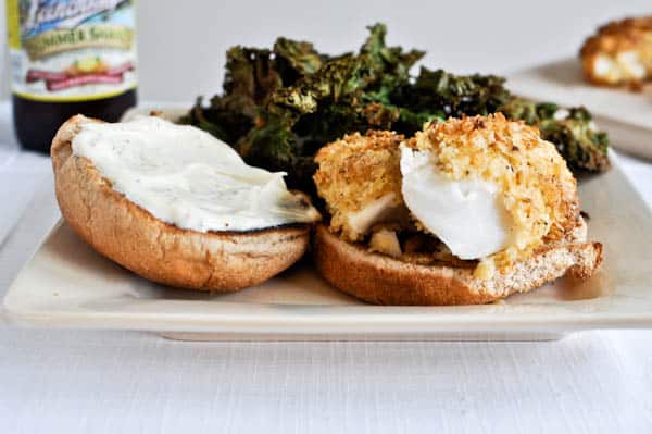 salt and vinegar chip crusted fish sandwich I howsweeteats.com salt and vinegar chip crusted fish sandwich I howsweeteats.com