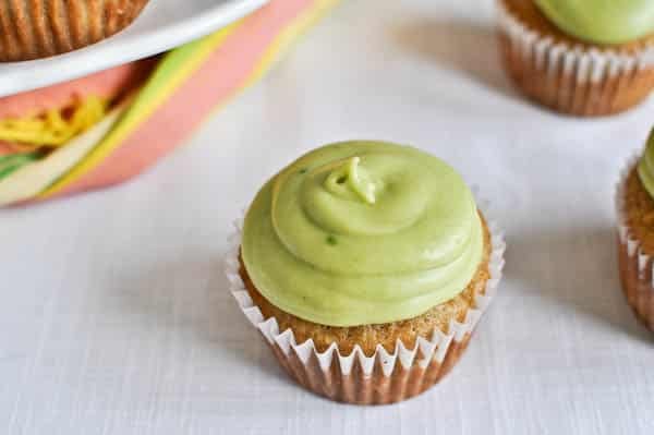 Brown Sugar Banana Cupcakes with Avocado Buttercream I howsweeteats.com Brown Sugar Banana Cupcakes with Avocado Buttercream I howsweeteats.com