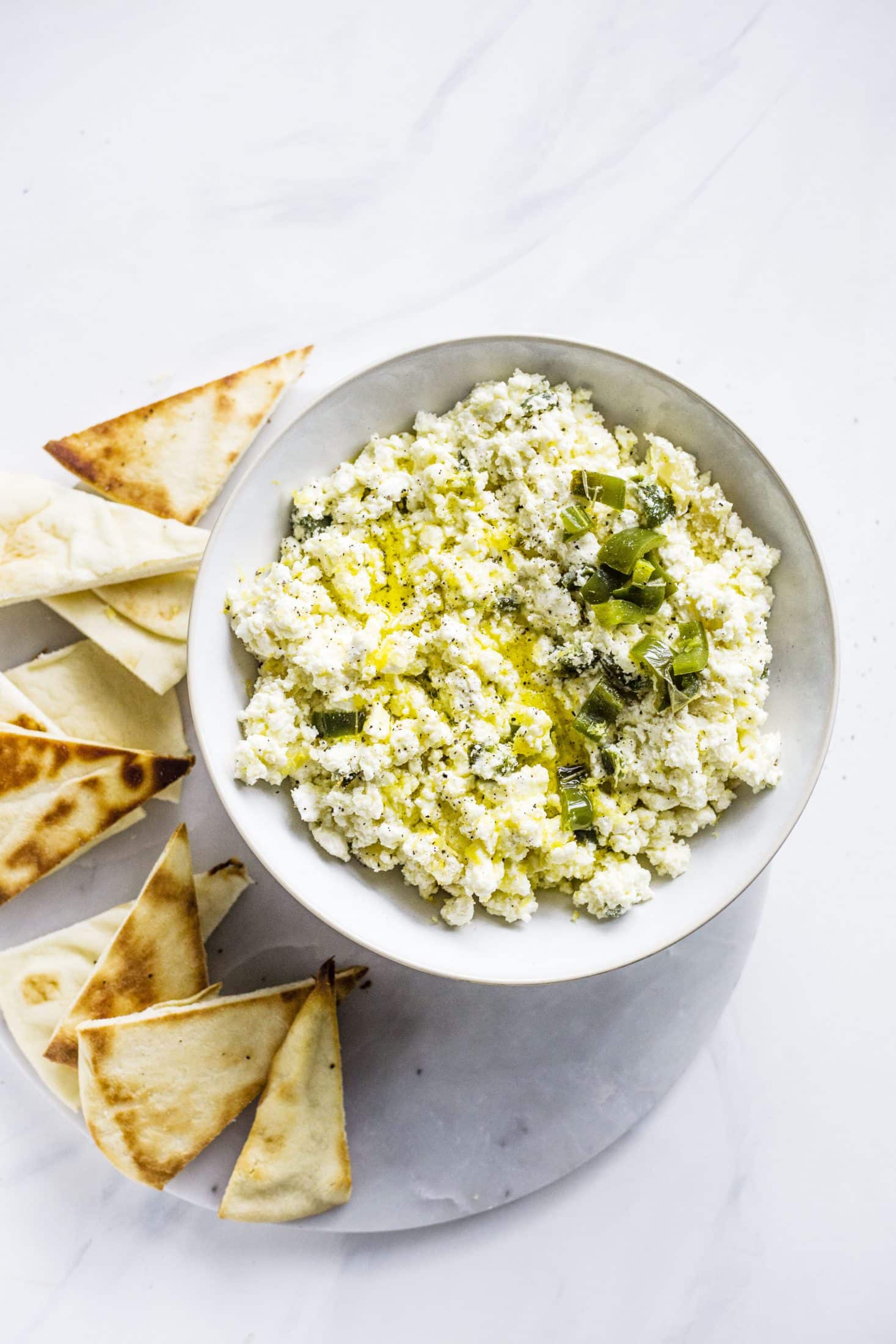 creamy feta dip (aka, crazy feta!) I howsweeteats.com #feta #dip #appetizer #recipes #cheese