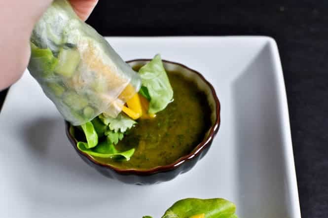 Crispy Shrimp and Mango Spring Rolls I howsweeteats.com Crispy Shrimp and Mango Spring Rolls I howsweeteats.com