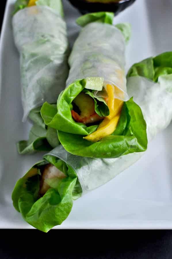Crispy Shrimp and Mango Spring Rolls I howsweeteats.com Crispy Shrimp and Mango Spring Rolls I howsweeteats.com