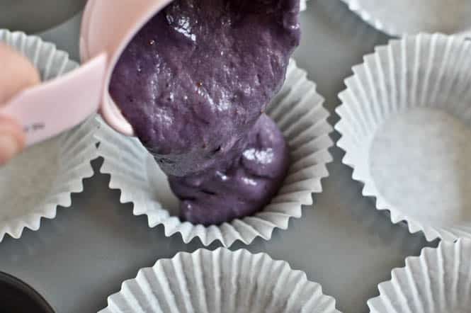 Roasted Blueberry Cupcakes with Chocolate Fudge Frosting I howsweeteats.com Roasted Blueberry Cupcakes with Chocolate Fudge Frosting I howsweeteats.com