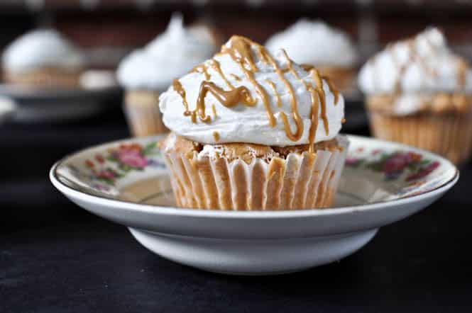 Fluffernutter Cupcakes I howsweeteats.com Fluffernutter Cupcakes I howsweeteats.com