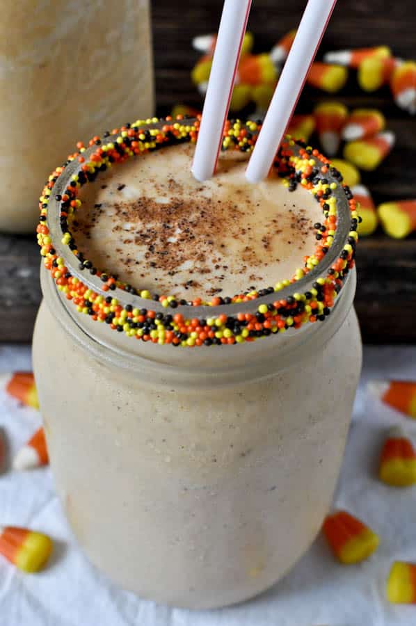 Bourbon Pumpkin Pie Milkshakes I howsweeteats.com Bourbon Pumpkin Pie Milkshakes I howsweeteats.com