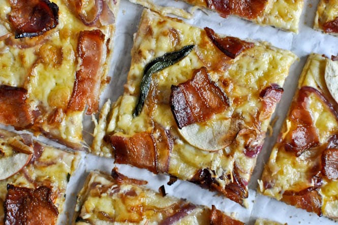 Whole Wheat Autumn Apple Pizza I howsweeteats.com Whole Wheat Autumn Apple Pizza I howsweeteats.com