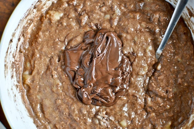 Triple Fudge Banana Bread I howsweeteats.com Triple Fudge Banana Bread I howsweeteats.com