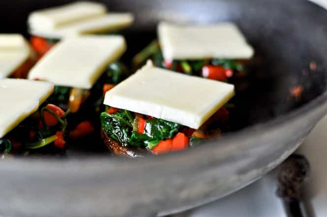 Stuffed Fontina Portobello Skillet I howsweeteats.com Stuffed Fontina Portobello Skillet I howsweeteats.com