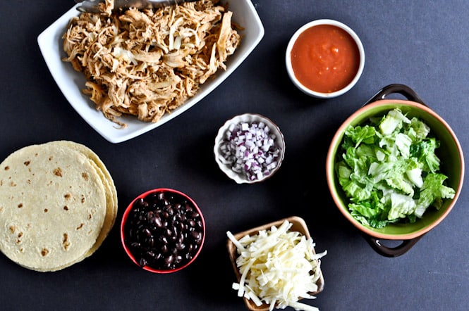 Crockpot Cheddar Beer Chicken Tacos I howsweeteats.com Crockpot Cheddar Beer Chicken Tacos I howsweeteats.com