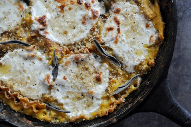 Butternut Squash Skillet Lasagna I howsweeteats.com Butternut Squash Skillet Lasagna I howsweeteats.com