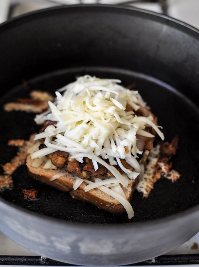 Double Bean Burger Patty Melts I howsweeteats.com Double Bean Burger Patty Melts I howsweeteats.com