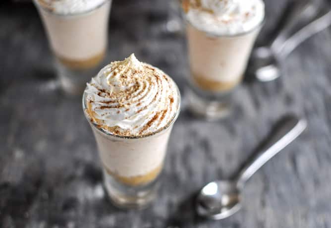 No-Bake Sweet Potato Cheesecakes I howsweeteats.com No-Bake Sweet Potato Cheesecakes I howsweeteats.com