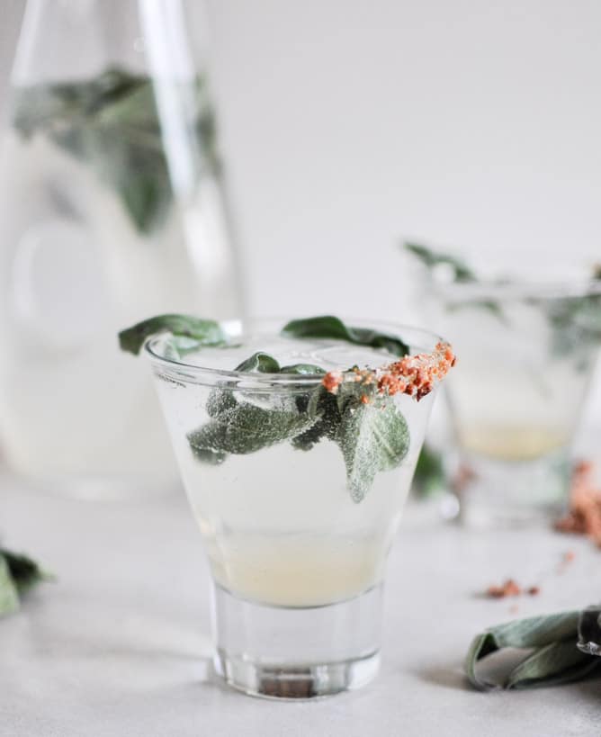 Honey Sage Gin Fizz I howsweeteats.com Honey Sage Gin Fizz I howsweeteats.com