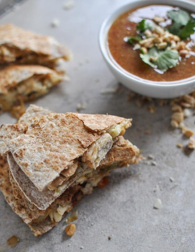 Thai Chicken Quesadillas I howsweeteats.com Thai Chicken Quesadillas I howsweeteats.com