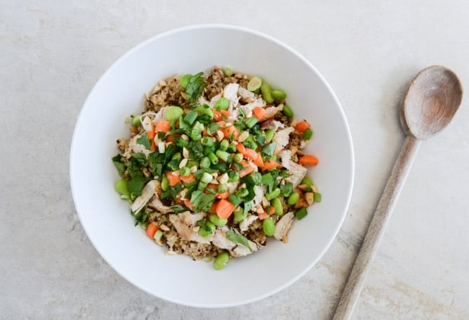 Thai Chicken Quinoa Bowl I howsweeteats.com Thai Chicken Quinoa Bowl I howsweeteats.com