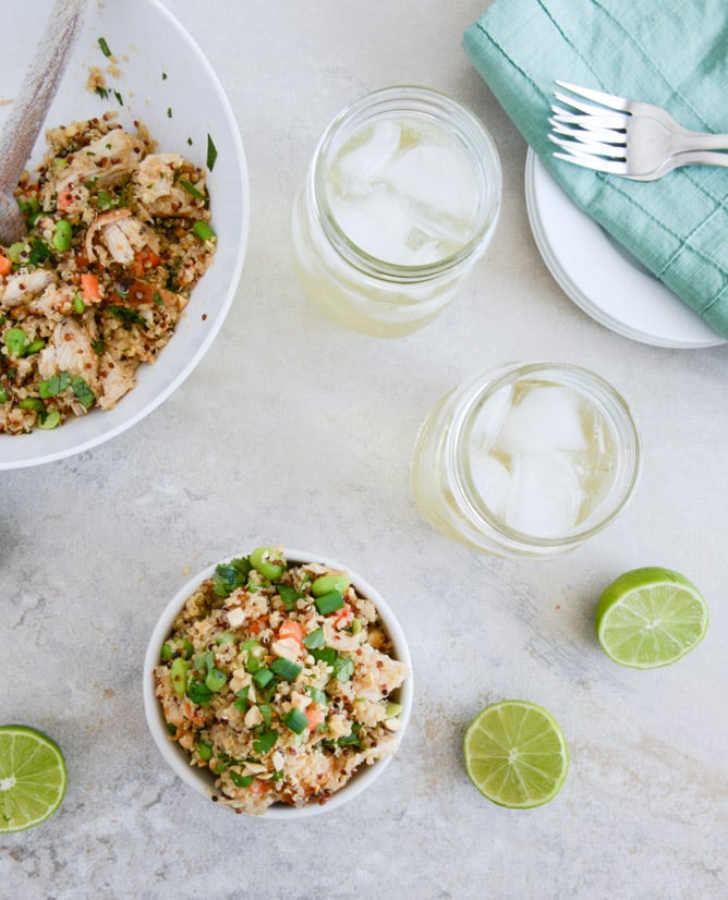 Thai Chicken Quinoa Bowl I howsweeteats.com Thai Chicken Quinoa Bowl I howsweeteats.com