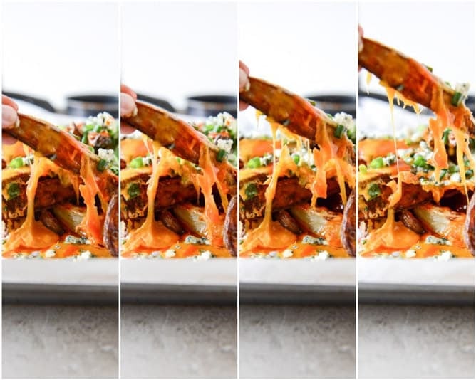 Crispy Buffalo Oven Fries I howsweeteats.com Crispy Buffalo Oven Fries I howsweeteats.com