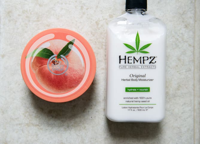 body shop body butter, hempz lotion I howsweeteats.com body shop body butter, hempz lotion I howsweeteats.com