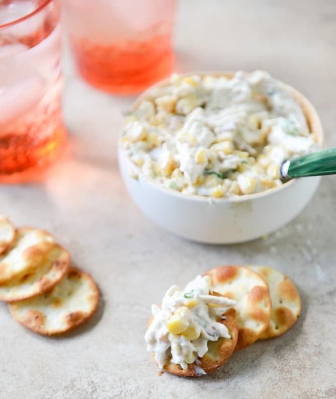 Sweet Corn, Bacon and Scallion Greek Yogurt Chicken Salad I howsweeteats.com Sweet Corn, Bacon and Scallion Greek Yogurt Chicken Salad I howsweeteats.com