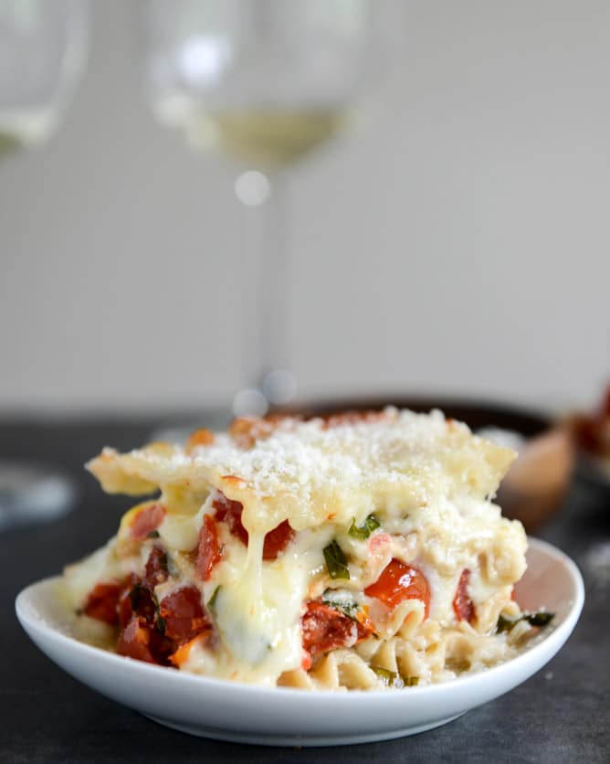 White Pizza Lasagna I howsweeteats.com White Pizza Lasagna I howsweeteats.com