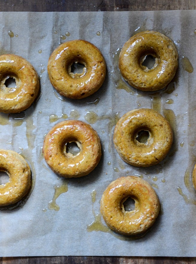 Sweet Potato Pecan Pie Doughnuts I howsweeteats.com Sweet Potato Pecan Pie Doughnuts I howsweeteats.com
