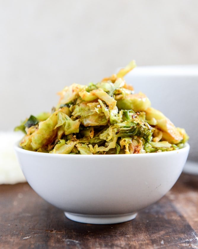 Crispy Brussels Sprouts Tacos with Manchego and Caramelized Shallot Salsa I howsweeteats.com Crispy Brussels Sprouts Tacos with Manchego and Caramelized Shallot Salsa I howsweeteats.com