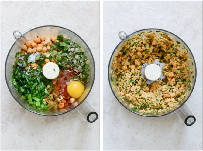 Baked Falafel with Spicy Feta Dip I howsweeteats.com Baked Falafel with Spicy Feta Dip I howsweeteats.com