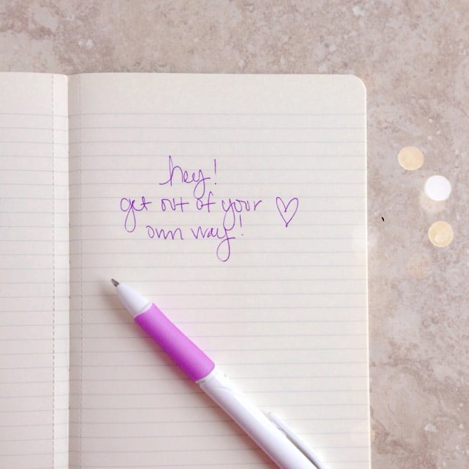 get out of your own way I howsweeteats.com get out of your own way I howsweeteats.com