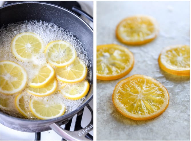 Spring Greens with Candied Meyer Lemons and Spicy Fried Goat Cheese I howsweeteats.com Spring Greens with Candied Meyer Lemons and Spicy Fried Goat Cheese I howsweeteats.com