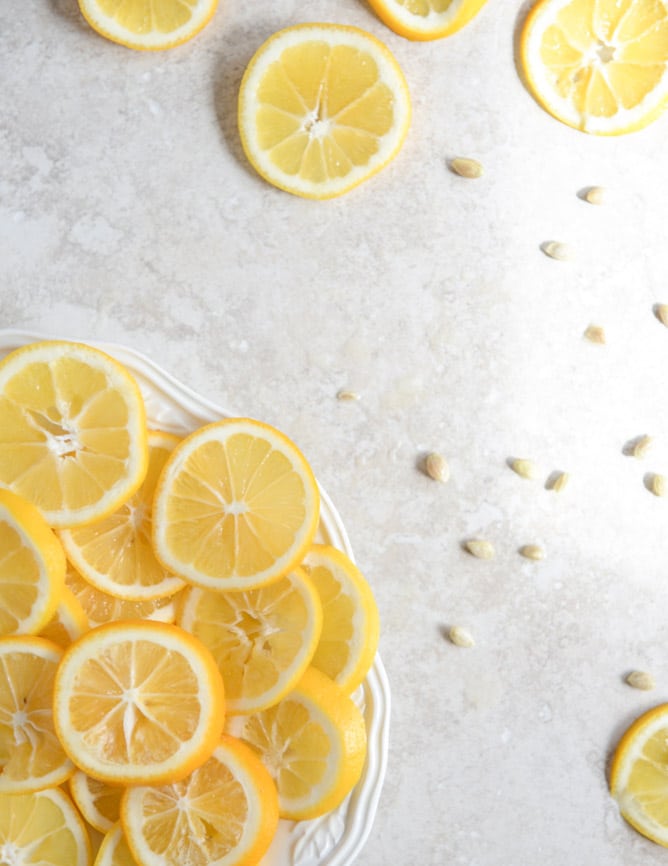 Spring Greens with Candied Meyer Lemons and Spicy Fried Goat Cheese I howsweeteats.com Spring Greens with Candied Meyer Lemons and Spicy Fried Goat Cheese I howsweeteats.com