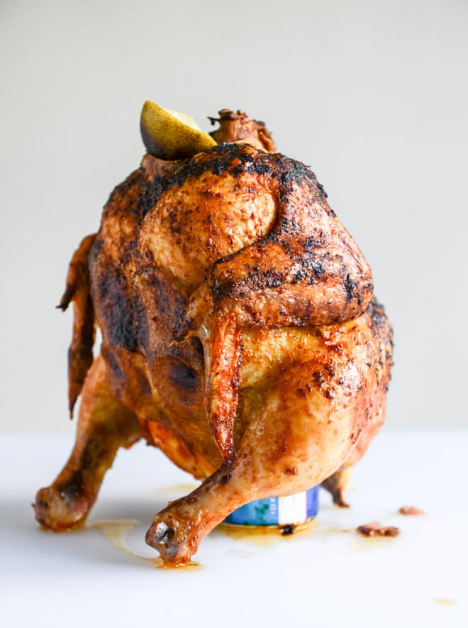 beer can chicken I howsweeteats.com