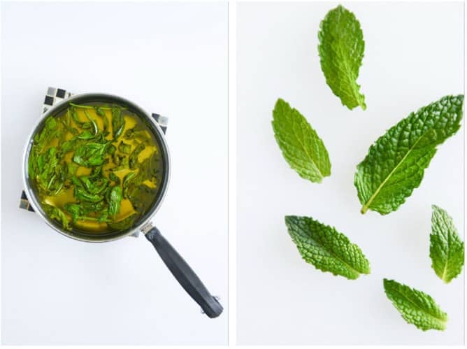 fresh mint iced coffee I howsweeteats.com