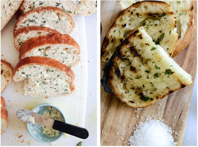 grilled bread, 4 ways I howsweeteats.com