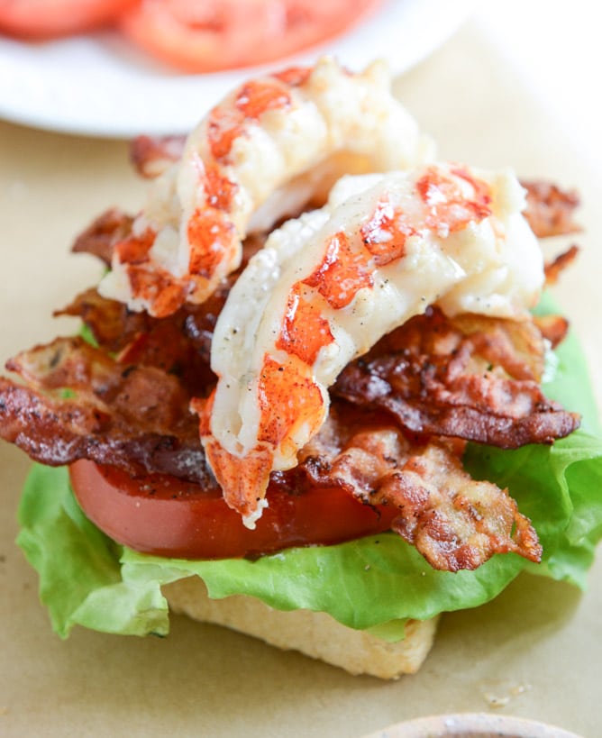 lobster BLTs I howsweeteats.com