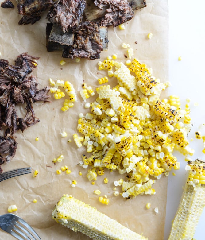 whiskey braised short rib flatbread I howsweeteats.com