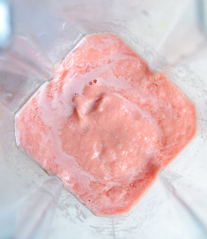 layered watermelon coconut shakes with salty lime sugar I howsweeteats.com