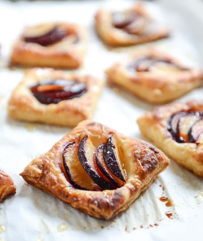 black plum tarts with brown butter and sea salt I howsweeteats.com