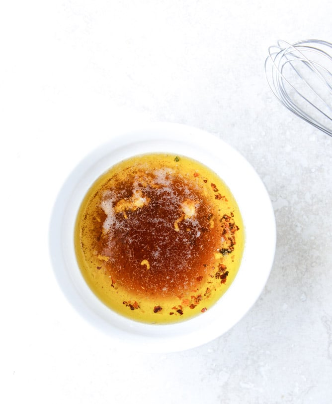 honeycrisp salad with crispy sage and maple vinaigrette I howsweeteats.com