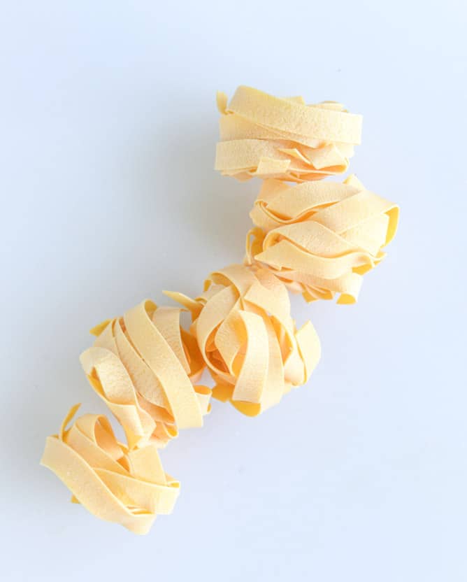 creamy butternut, bacon and leek pappardelle I howsweeteats.com