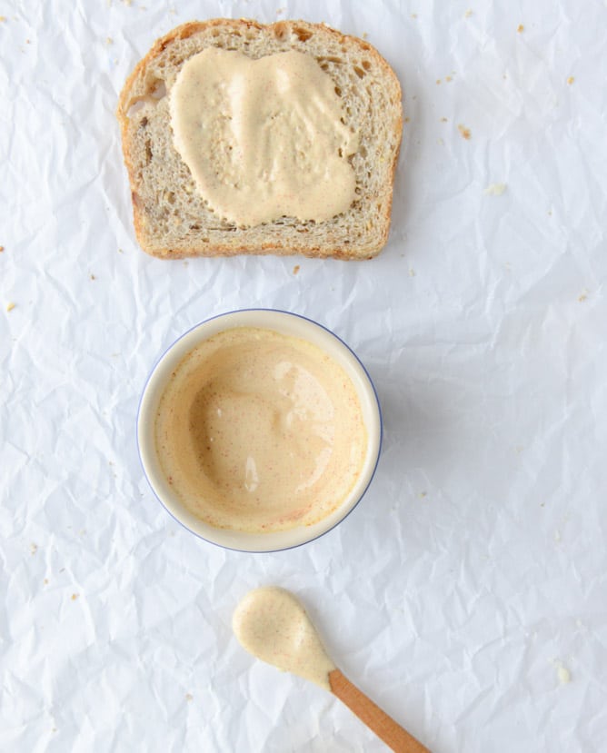 crispy kale grilled cheese with fried eggs I howsweeteats.com