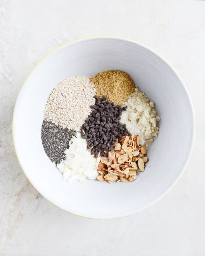 no bake almond joy snack bites I howsweeteats.com