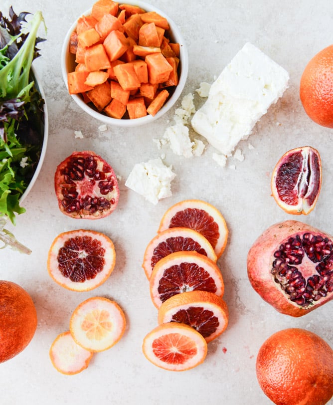 winter chopped salad I howsweeteats.com