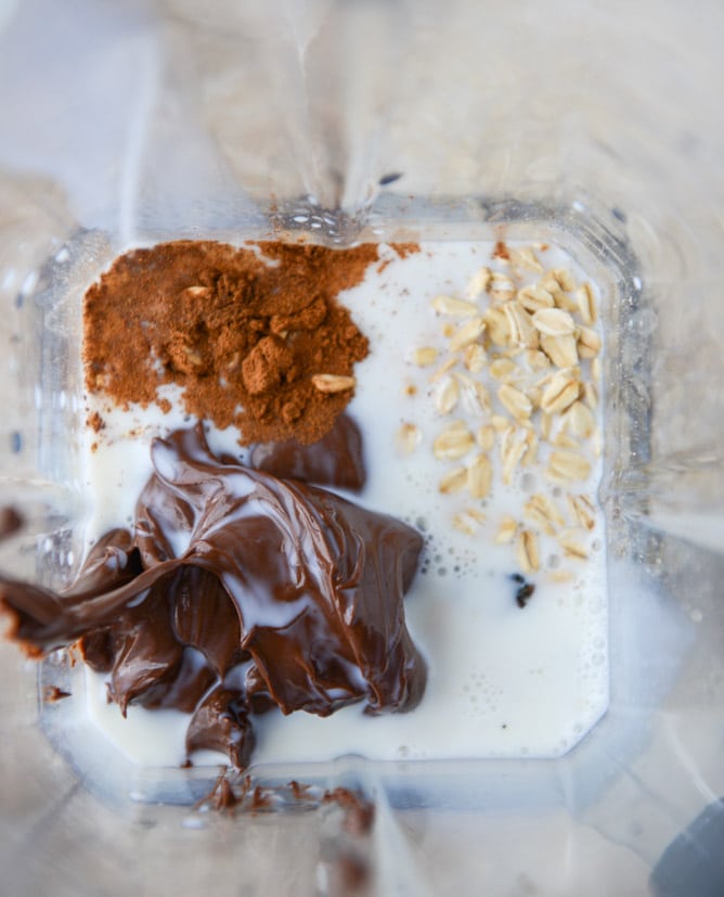 nutella oatmeal cookie shake I howsweeteats.com