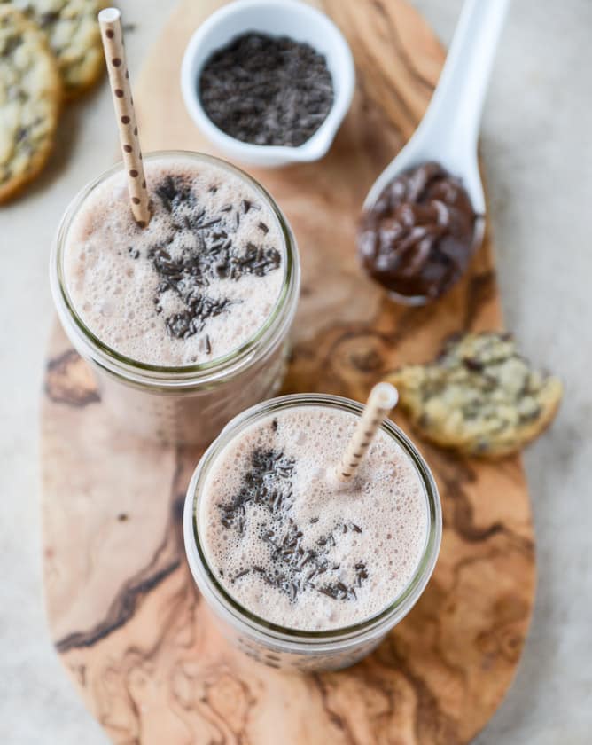 nutella oatmeal cookie shake I howsweeteats.com