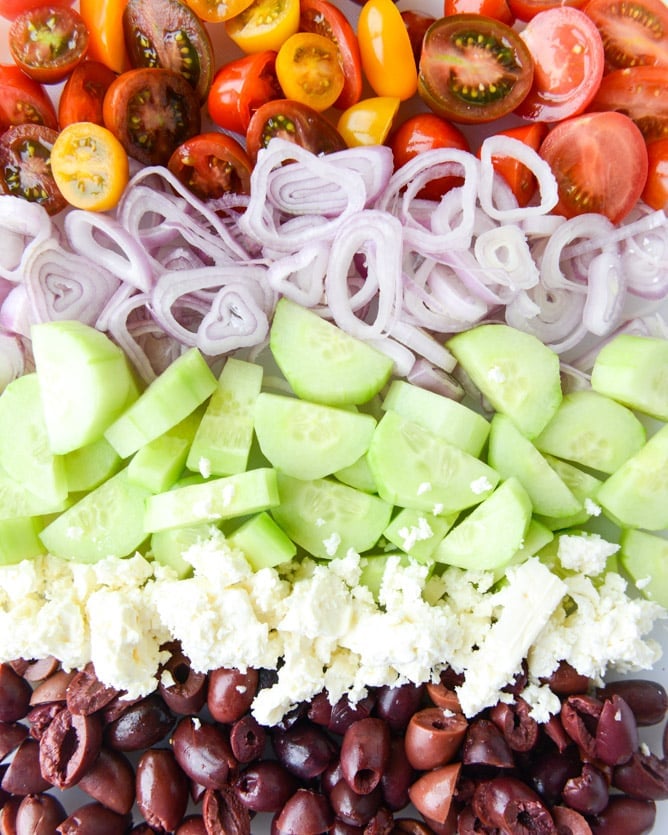 my favorite greek salad I howsweeteats.com