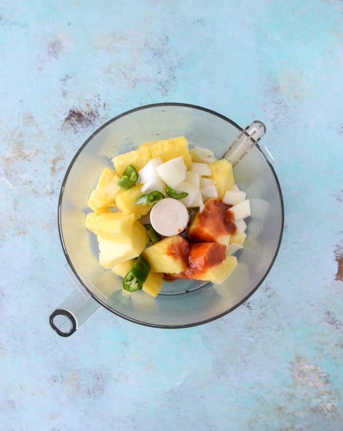 roasted pork and caramelized pineapple enchiladas I howsweeteats.com