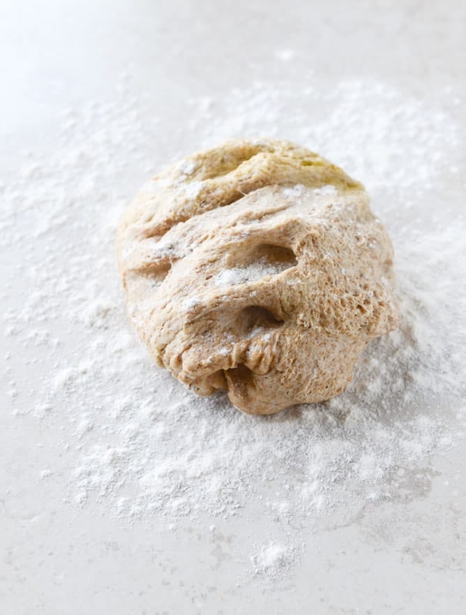 how to make whole wheat pita I howsweeteats.com