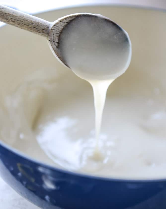 homemade sweetened condensed coconut milk I howsweeteats.com