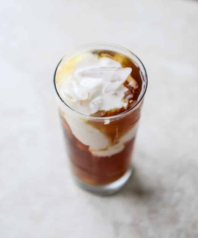 homemade sweetened condensed coconut milk I howsweeteats.com