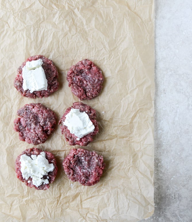 goat cheese guac burgers I howsweeteats.com