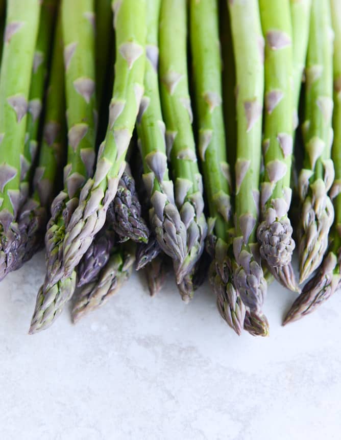 pasta with asparagus and parmesan fonduta I howsweeteats.com
